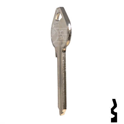 Uncut Key Blank | Russwin | A1011D2 Residential-Commercial Key JMA USA