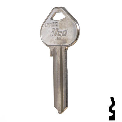 Uncut Key Blank | Russwin | A1011D2 Residential-Commercial Key JMA USA