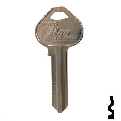 Uncut Key Blank | Russwin | A1011D2 Residential-Commercial Key JMA USA