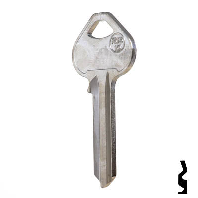 Uncut Key Blank | Russwin | A1011D4 Residential-Commercial Key Ilco