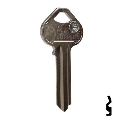 Uncut Key Blank | Russwin | A1011D4 Residential-Commercial Key Ilco
