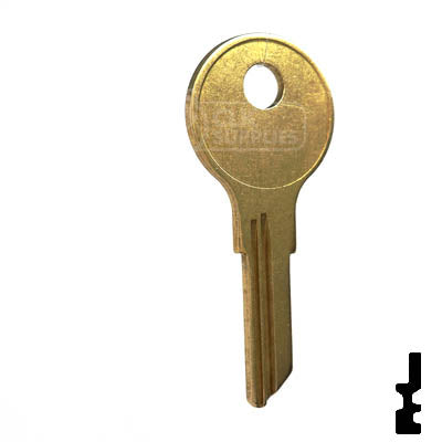 AP2, 102AM Chicago Key Blank RV-Motorhome Key JMA USA