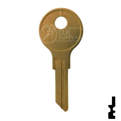 AP2, 102AM Chicago Key Blank RV-Motorhome Key JMA USA