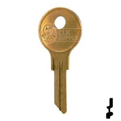 AP4, 104AM Chicago Key Blank RV-Motorhome Key JMA USA