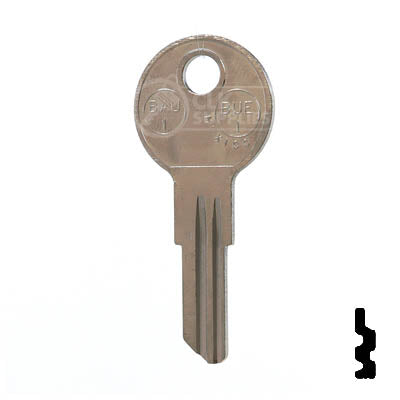 BAU1 / 1618 / BUE-1 Bauer Key Blank RV-Motorhome Key JMA USA