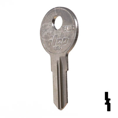 BAU3, 1676 Bauer Key RV-Motorhome Key Ilco