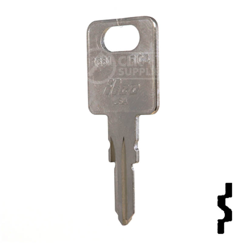 FIC3, 1681 Fastec Motor Home Key RV-Motorhome Key Ilco