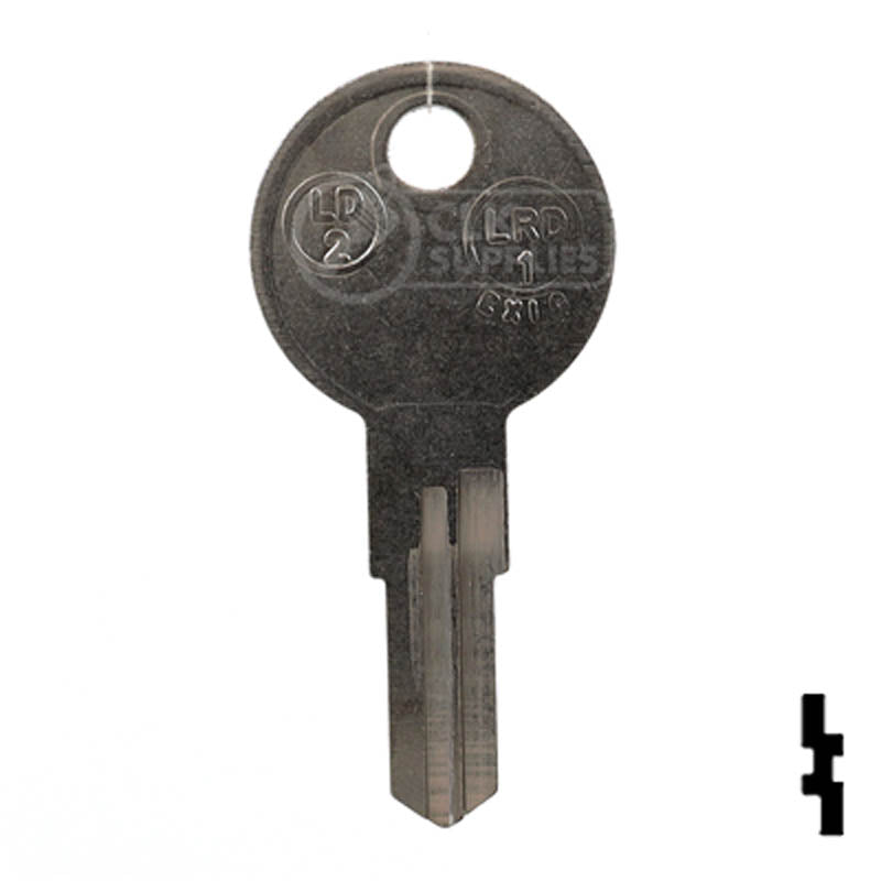 LD2, 1640 Larson Door Key RV-Motorhome Key JMA USA