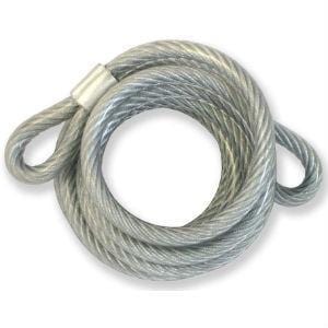 Braided Steel Security Cable 6' x 1/4" Padlocks Gino
