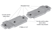 Lock Mounting Bracket For Adams Rite Locks with Radius Door Frames Cylinders & Hardware Major Manufacturing