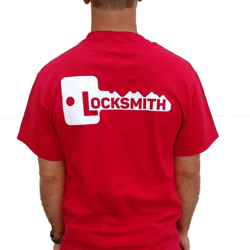 Locksmith T-Shirt - Red Locksmith Apparel CLK