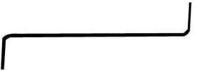 2 3/4" Double-Sided Tension Tool Lock Picks Hudson-ESP-HPC