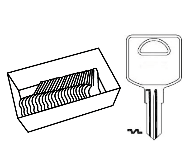 Aero Lock TO-106 FIC1 / 1617 Fastec Try-Out Keys Try-Out Keys Aero Lock