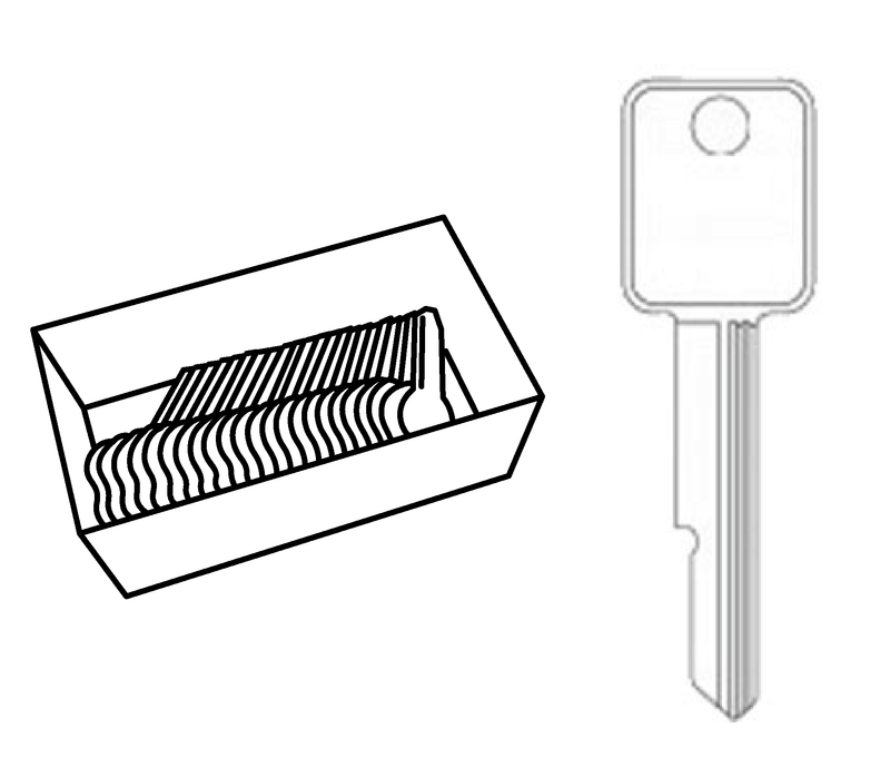 Aero Lock TO-39A GM 6 Cut Try-Out Keys Try-Out Keys Aero Lock