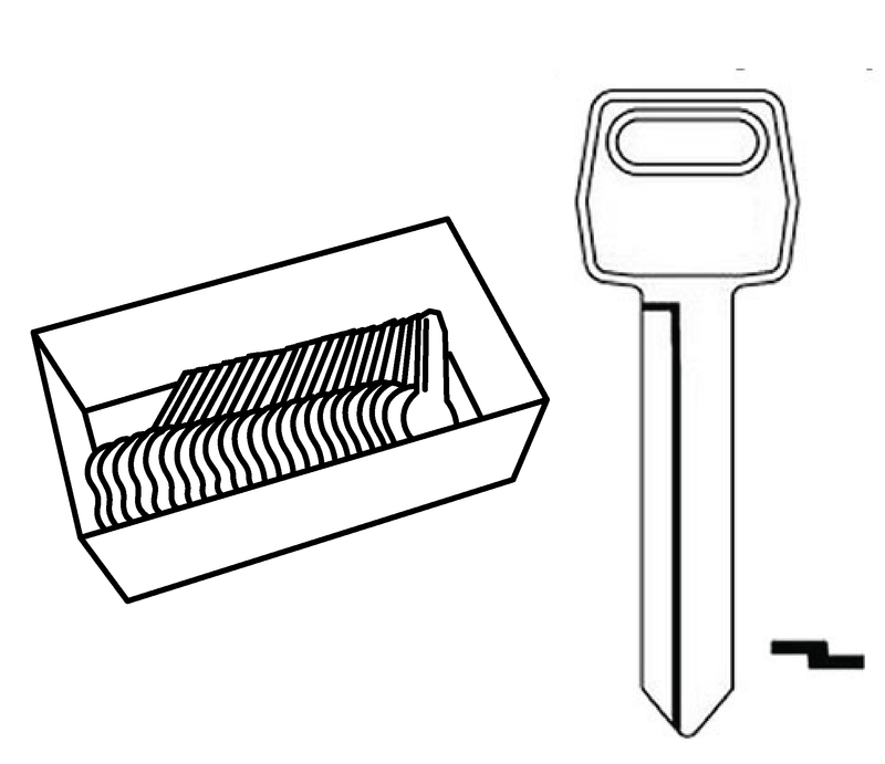 Aero Lock TO-40 Ford 10 Cut DOOR Try Out Keys Try-Out Keys Aero Lock