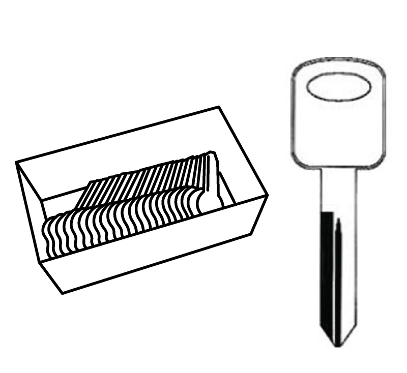 Aero Lock TO-82 Ford 8 Cut Door Lock Try-Out Keys Try-Out Keys Aero Lock