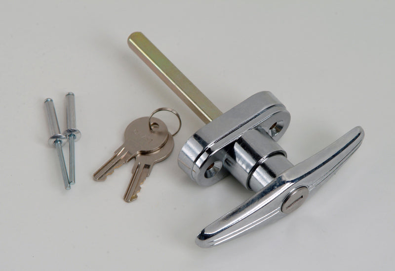 T-Handle w/ Easy Mount Deep Hub Weather Shielded Keyhole KD Utility & Truck Cover Locks SRS